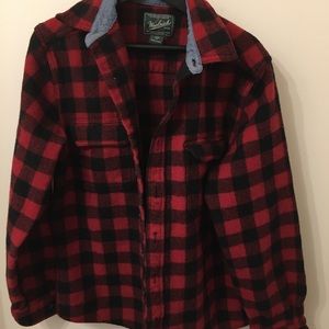 Wool rich flannel jacket